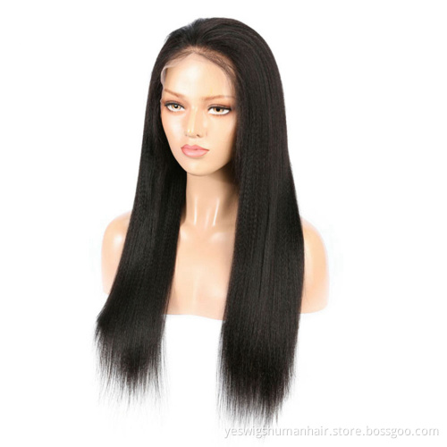 Human Hair Wig Factory Vendor In China Cheap Wholesale Price Kinky Straight Brazilian Hair Lace Frontal Wigs Express Shipping